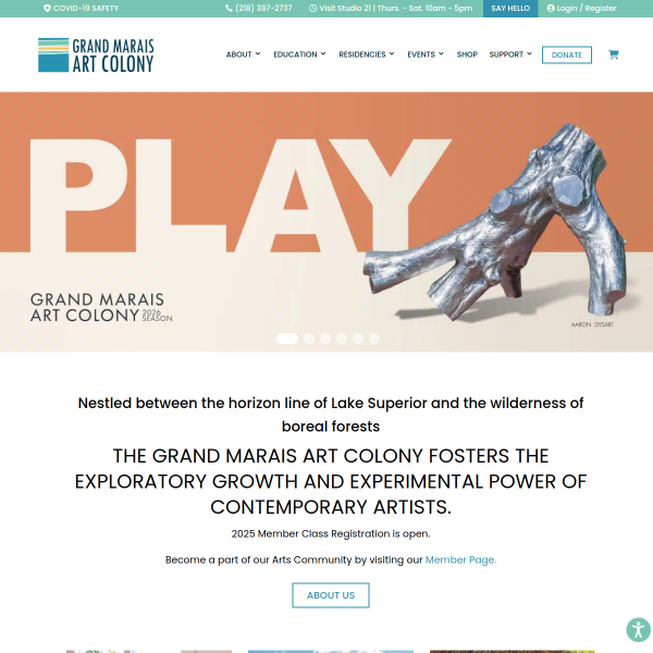 grandmaraisartcolony.org