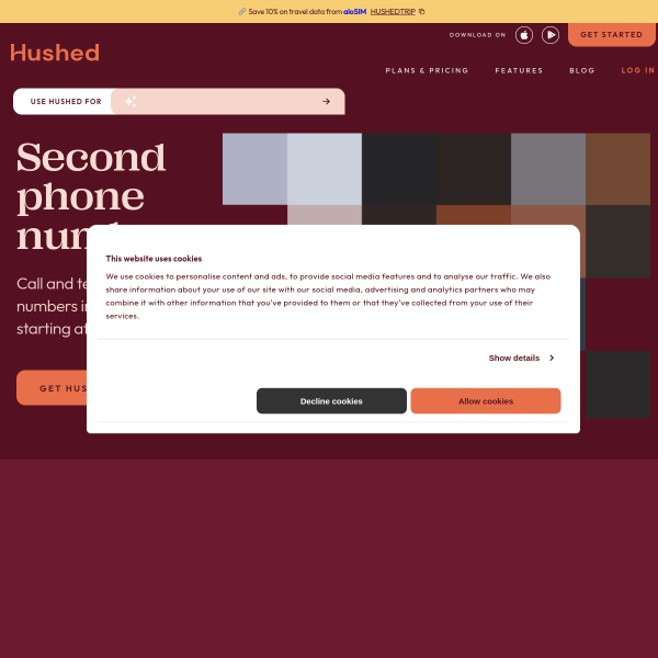hushed.com