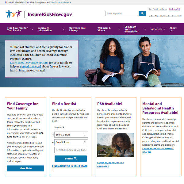 insurekidsnow.gov