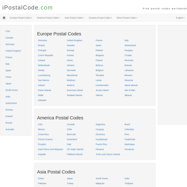 ipostalcode.com