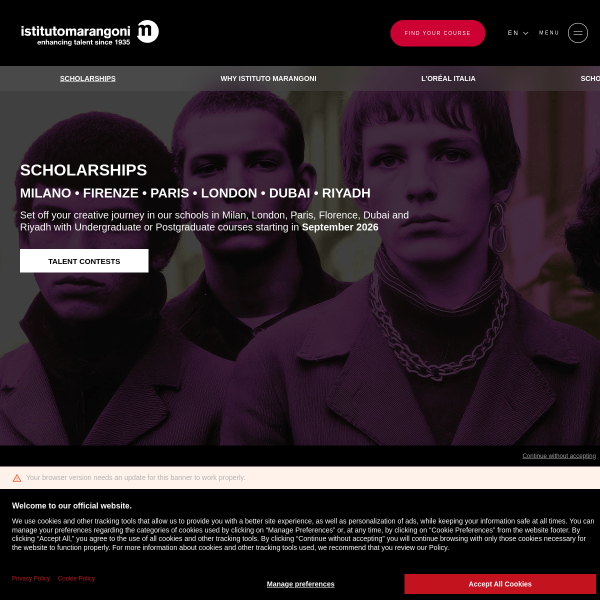 istitutomarangoni.com