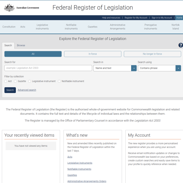 legislation.gov.au