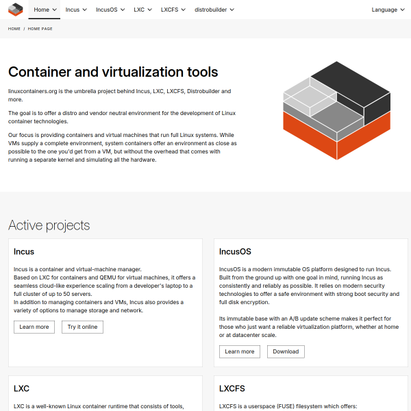 linuxcontainers.org