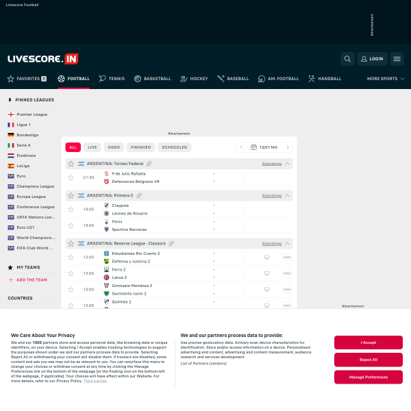 livescore.in