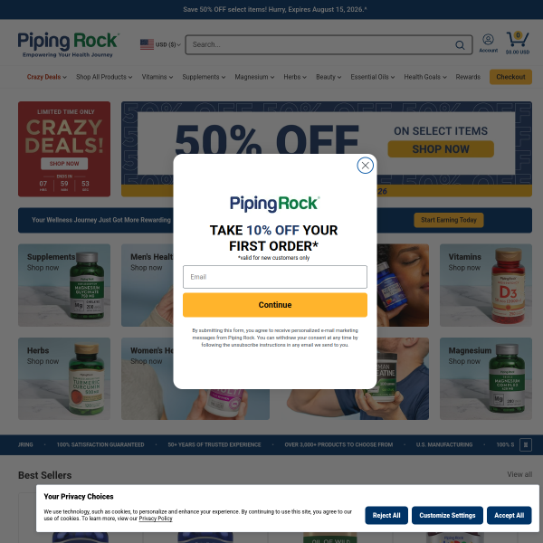 pipingrock.com