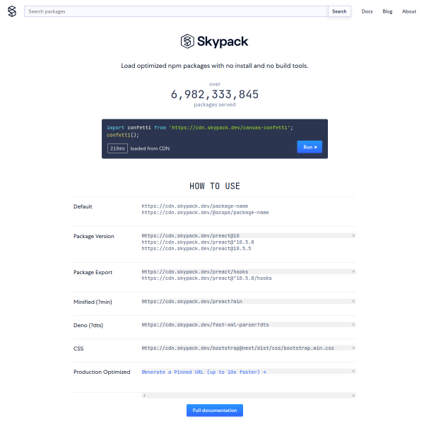 skypack.dev