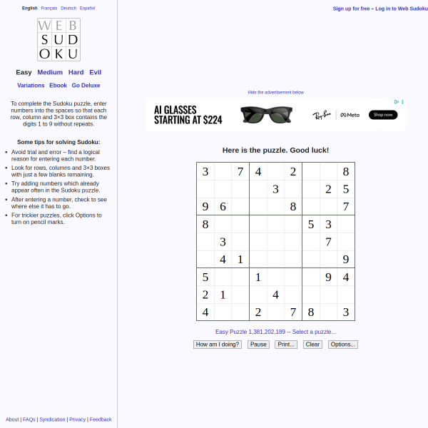 websudoku.com