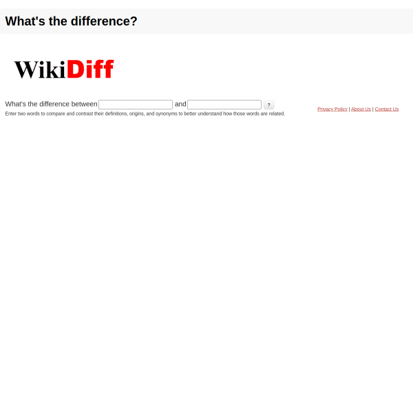 wikidiff.com
