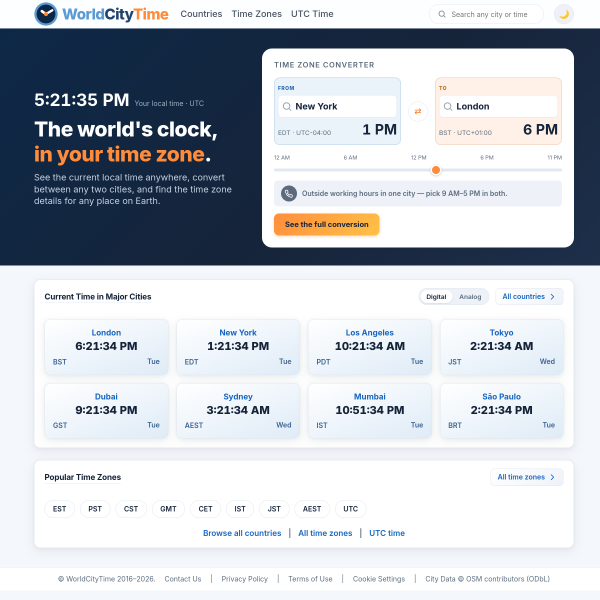 worldcitytime.com