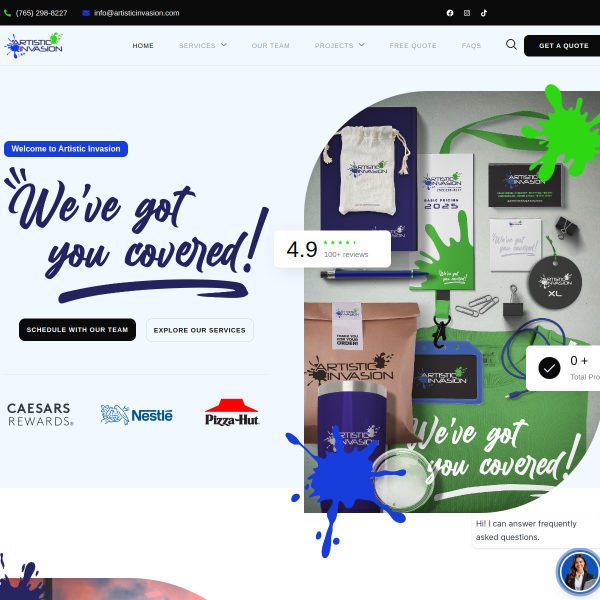 Artistic Invasion website