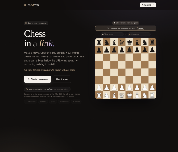 Chextmate screenshot