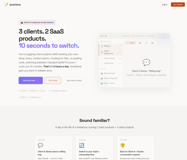 QuietDesk screenshot