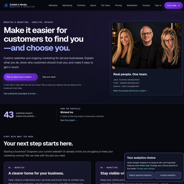 Frank Alfano builds Websites screenshot