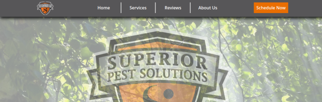 Superior Pest Solutions website preview