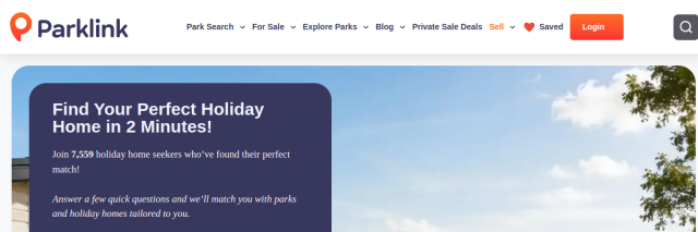 Screenshot of parklink.uk