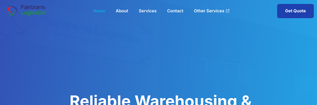 Fairtrans Logistics website preview