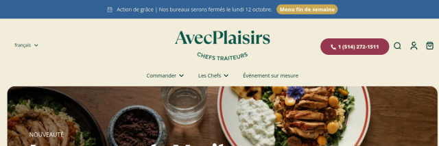 Screenshot of avecplaisirs.com