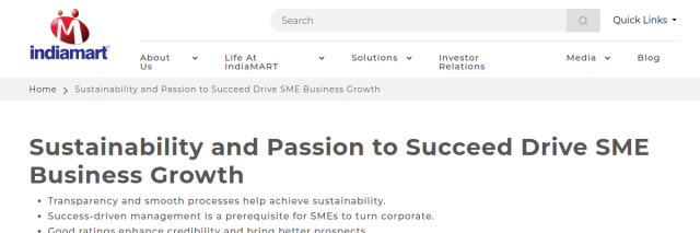Sustainability and Passion to Succeed Drive SME Growth