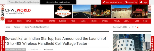 Su-vastika 1S to 48S Wireless Cell Voltage Tester – CRWE World