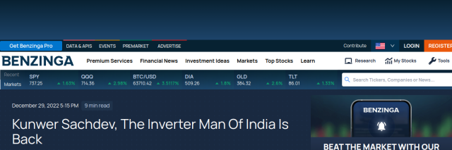 Kunwer Sachdev, The Inverter Man Of India, Is Back