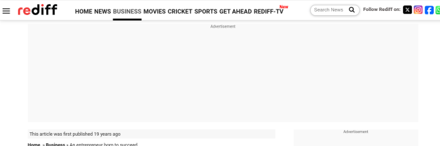 Kunwer Sachdev Profile – Rediff (2006)