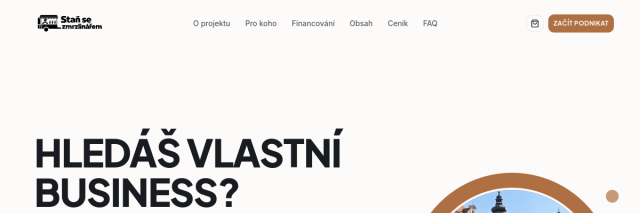 Náhled webu Staň se Zmrzlinářem