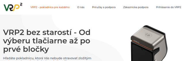 Náhled webu VRP2 Pokladnica