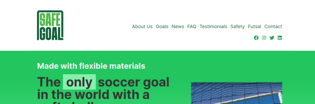 Screenshot of SafeGoal Soccer