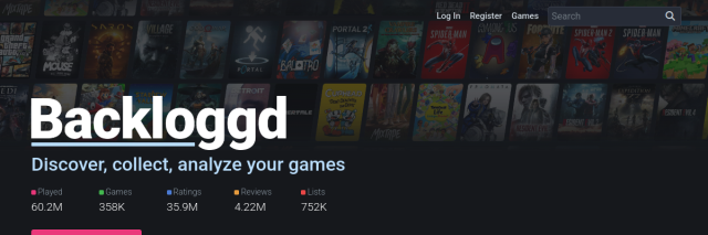 Aperçu de Backloggd