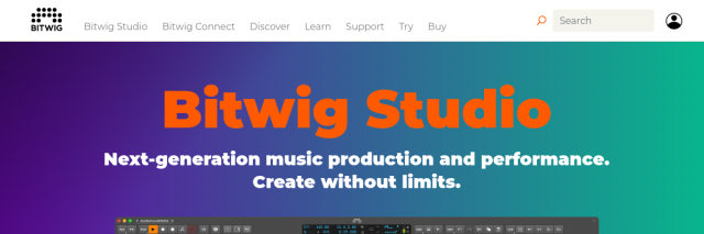 Aperçu de Bitwig Studio