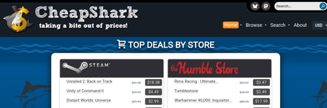 Aperçu de CheapShark