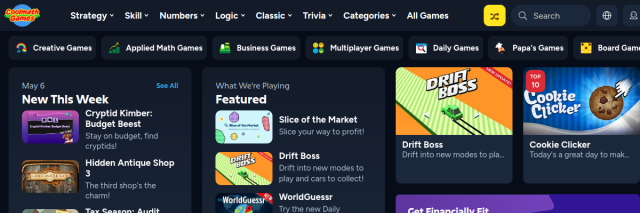 Aperçu de Cool Math Games