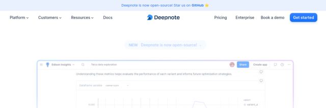 Aperçu de Deepnote