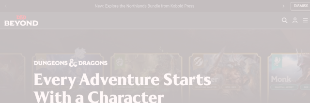 Aperçu de D&D Beyond
