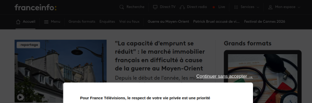 Aperçu de Franceinfo