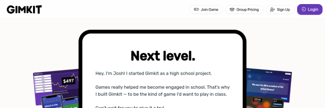 Aperçu de Gimkit