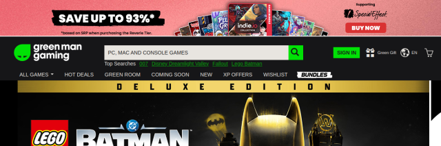 Aperçu de Green Man Gaming