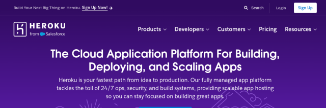 Aperçu de Heroku
