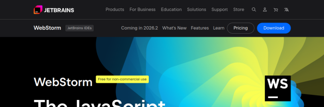 Aperçu de WebStorm