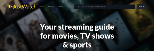 Aperçu de JustWatch