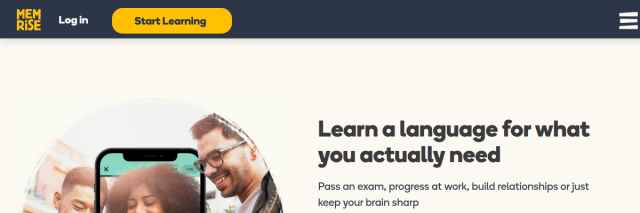 Aperçu de Memrise