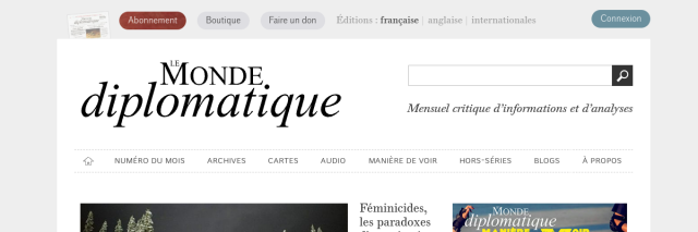 Aperçu de Le Monde Diplomatique