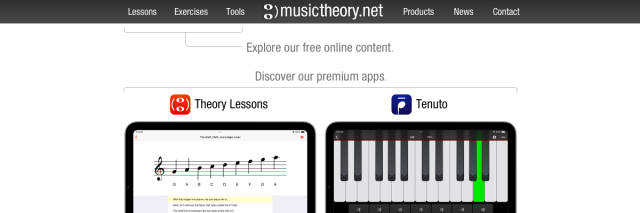 Aperçu de MusicTheory.net