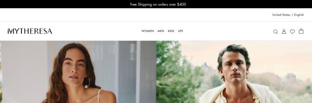 Aperçu de Mytheresa
