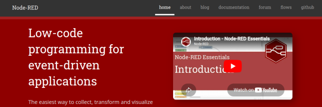 Aperçu de Node RED