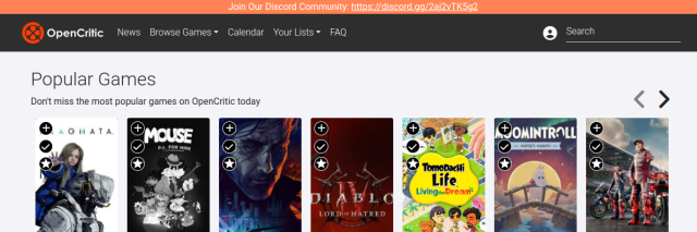 Aperçu de OpenCritic