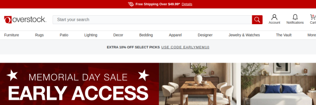 Aperçu de Overstock