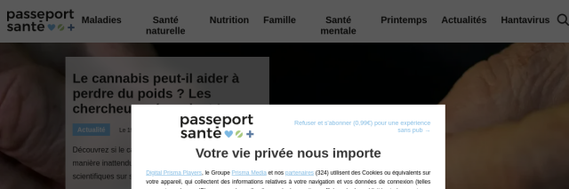 Aperçu de Passeport Santé