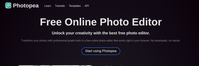 Aperçu de Photopea