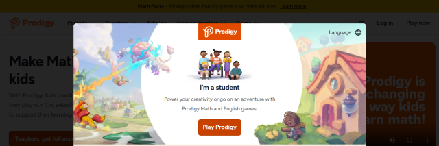 Aperçu de Prodigy Math